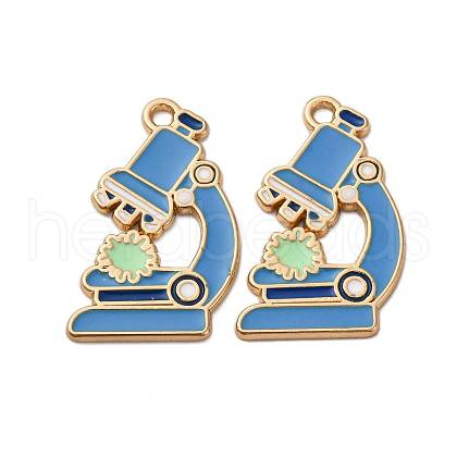 Chemistry Theme Alloy Enamel Pendants ENAM-V002-01D-KCG-1