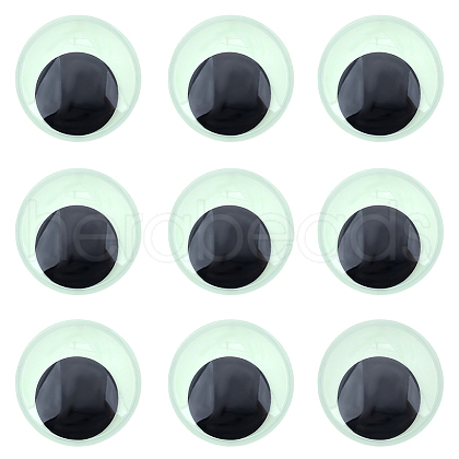 Luminous Self Adhesive Plastic Wiggle Googly Eyes Cabochons KY-WH20002-02A-1