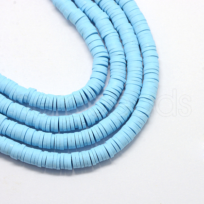 Handmade Polymer Clay Beads X-CLAY-R067-6.0mm-36-1