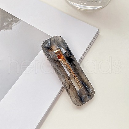 Acrylic Rectangle Alligator Hair Clips PW-WGE1C53-03-1