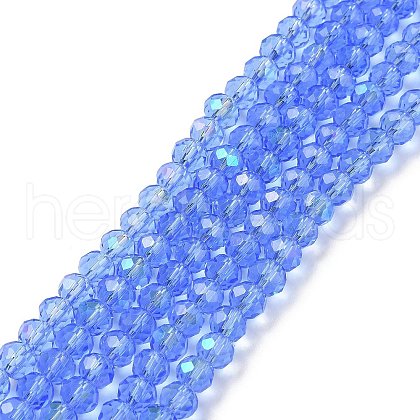 Electroplate Glass Beads Strands EGLA-A034-T3mm-L04-1