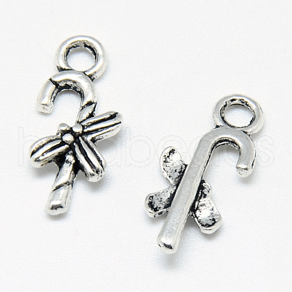 Tibetan Style Alloy Charms X-TIBE-S301-028AS-NR-1