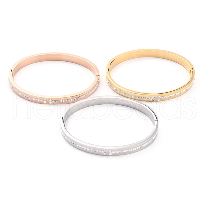 304 Stainless Steel Bangles BJEW-O184-19-1