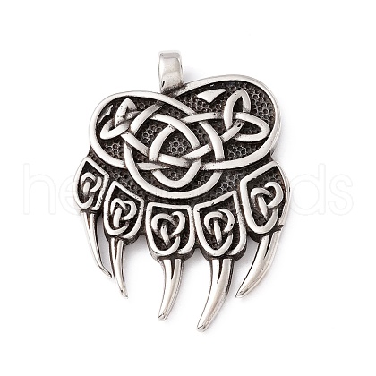 304 Stainless Steel Pendants STAS-P305-07AS-1