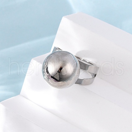 Brass Cuff Rings RJEW-D323-01P-1