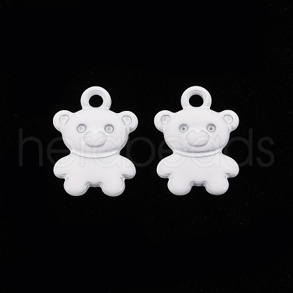 Spray Painted Alloy Charms PALLOY-Q433-034J-RS-1