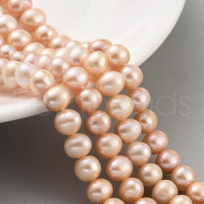Natural Cultured Freshwater Pearl Beads Strands PEAR-C003-18B-1