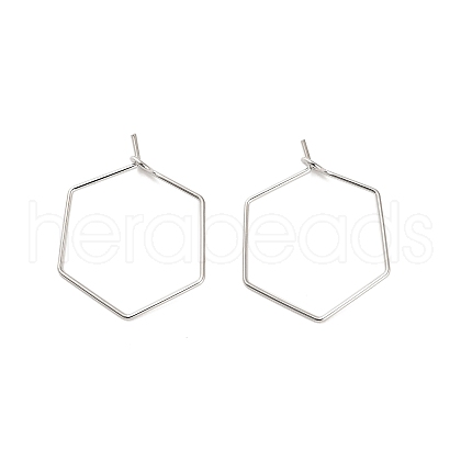 Brass Hoop Earring Findings KK-R112-039B-1