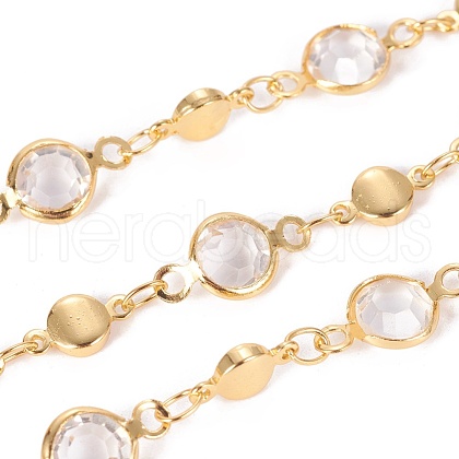 Handmade Glass Beaded Chains CHC-E018-B02-G-1
