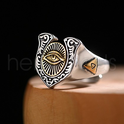 Retro Alloy Cuff Open Rings for Men FS-WGB8A4E-05-1