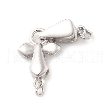 925 Sterling Silver Fold Over Clasps STER-S013-05P-1