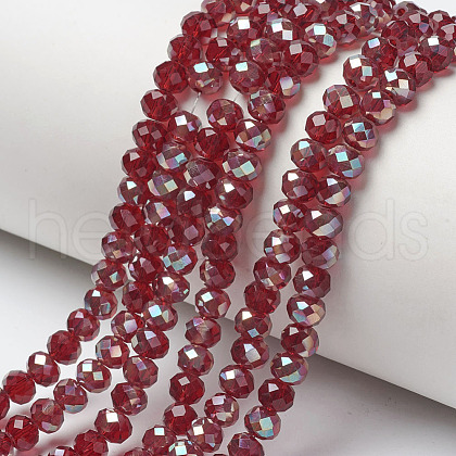 Electroplate Glass Beads Strands EGLA-A034-T2mm-J10-1