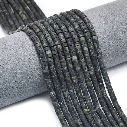 Natural Kambaba Jasper Beads Strands G-P575-B13-4x2mm-1