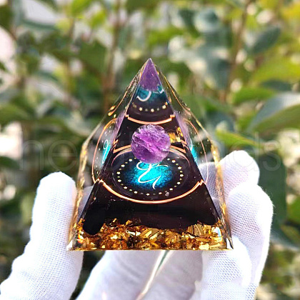 Orgonite Pyramid Resin Energy Generators PW-WG81790-03-1