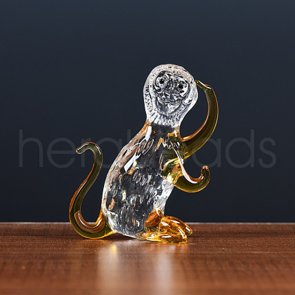 Glass Chinese Zodiac Figurines Statues for Home Office Desktop Feng Shui Ornament PW-WGC1701-08-1