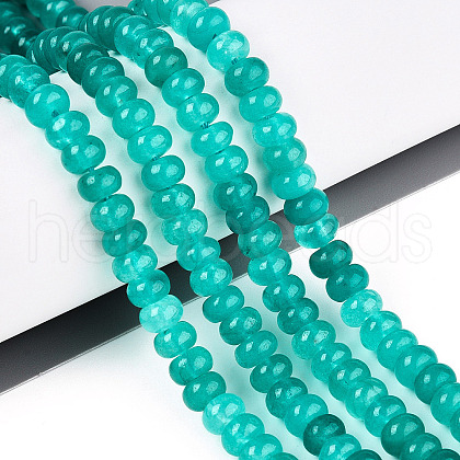 Dyed Natural White Jade Beads Strands X-G-T139-59A-09-1
