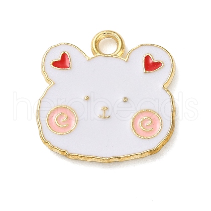 Cute Animal Alloy Enamel Pendants ENAM-U002-03C-KCG-1