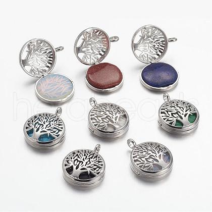 Natural & Synthetic Gemstone Pendants G-G910-C-1