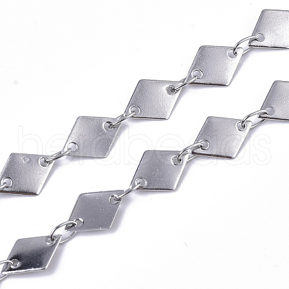 Tarnish Resistant 304 Stainless Steel Link Chains CHS-S006-JN949-1-1