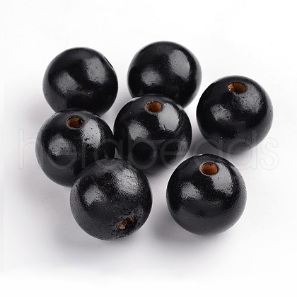 Natural Wood Beads TB30MMY-2-1