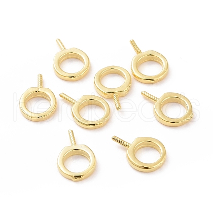 925 Sterling Silver Screw Eye Peg Bails STER-D035-42G-1