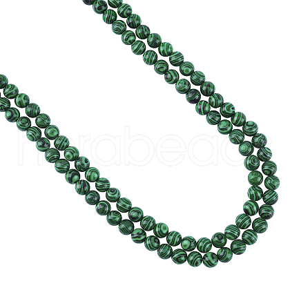 ARRICRAFT Synthetic Malachite Beads Strands G-AR0002-65-1