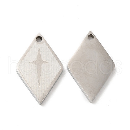 Non-Tarnish 201 Stainless Steel Pendants STAS-Q216-09P-1