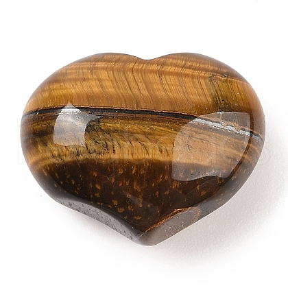 Mother's Day Gifts Natural Tiger Eye Love Heart Stone G-I367-02B-1