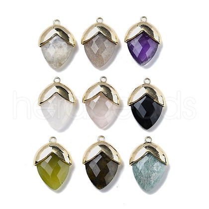 Natural Gemstone Pendants G-U019-03B-1
