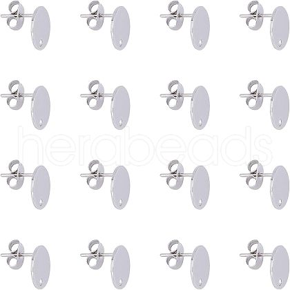 Unicraftale 304 Stainless Steel Stud Earring Findings STAS-UN0016-05B-P-1