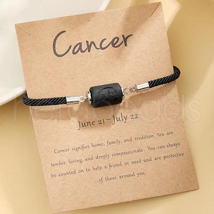 12 Constellations Protetion Plastic Column Link Bracelets WGFC008-04-1