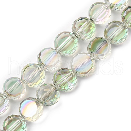Electroplate Glass Beads Strands EGLA-C010-01A-HP05-1