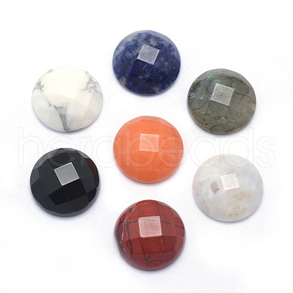 Natural Gemstone Cabochons G-P393-P-14.5mm-1