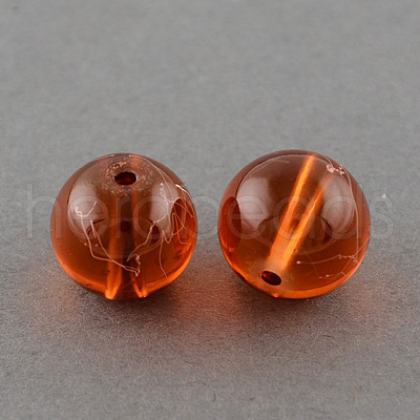 Drawbench Transparent Glass Beads Strands GLAD-Q012-6mm-13-1