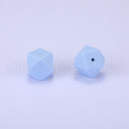 Hexagonal Silicone Focal Beads SI-JX0020A-86-1