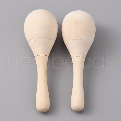 Unfinished Hand Painted Maracas AJEW-WH0317-24A-1