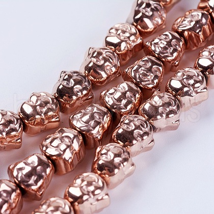 Electroplate Non-magnetic Synthetic Hematite Beads Strands G-K250-01A-1