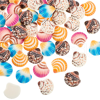   50Pcs Opaque Resin Decoden Cabochons CRES-PH0001-20-1