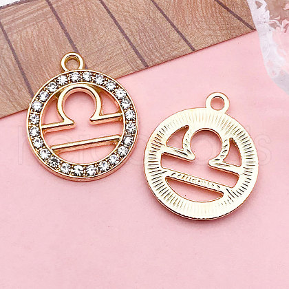 Zinc Alloy Crystal Rhinestone Pendants WGC2D94-07-1