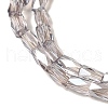Electroplate Glass Beads Strands GLAA-P068-PL02-3