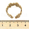 304 Stainless Steel Adjustable Open Cuff Rings for Women RJEW-U060-03A-G-3