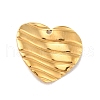 304 Stainless Steel Pendants STAS-D187-04G-1