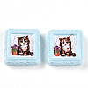 Opaque Resin Decoden Cabochons RESI-N039-130C-1