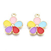 Alloy Enamel Pendants PALLOY-S133-012-1