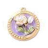 Alloy Enamel Pendants FIND-M060-14B-G02-1