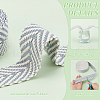 5 Yards Polycotton Jacquard Arrow Ribbon OCOR-WH0078-173C-4