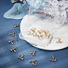 Beebeecraft 20Pcs Brass Clip-on Earring Findings KK-BBC0004-83-6