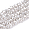 Electroplate Glass Beads Strands EGLA-A034-P1mm-A15-1-1