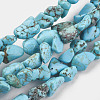 Natural Magnesite Beads Strands TURQ-G101-03-1