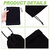 Velvet Packing Pouches Drawstring Bags ABAG-WH0046-30D-5